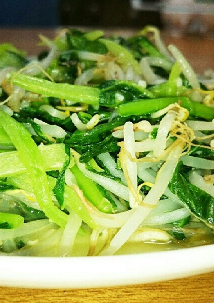 もやしと青菜の炒め物-レシピのメイン写真