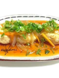 ヘルシー♪豆腐鶏団子の和風野菜あんかけ-レシピのメイン写真