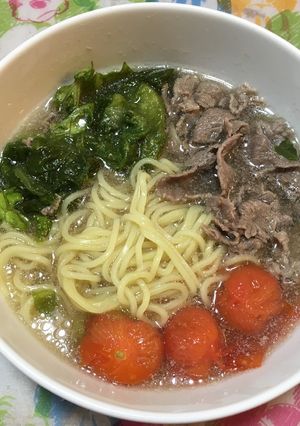 餃子の王将 牛肉しゅうゆラーメン-レシピのメイン写真