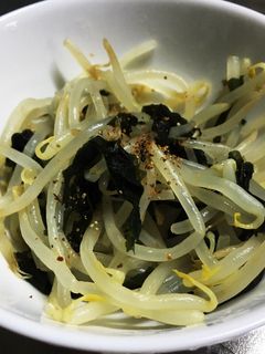 簡単☆混ぜるだけ!もやしとわかめの酢の物-レシピのメイン写真