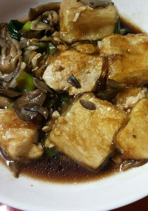 豆腐と舞茸のヘルシー炒め-レシピのメイン写真