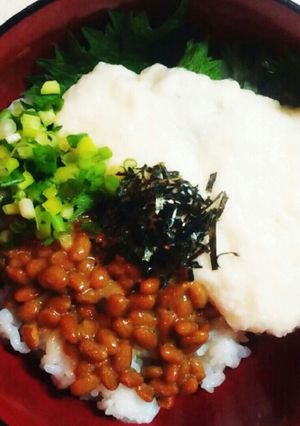 大和芋とろろ納豆丼-レシピのメイン写真