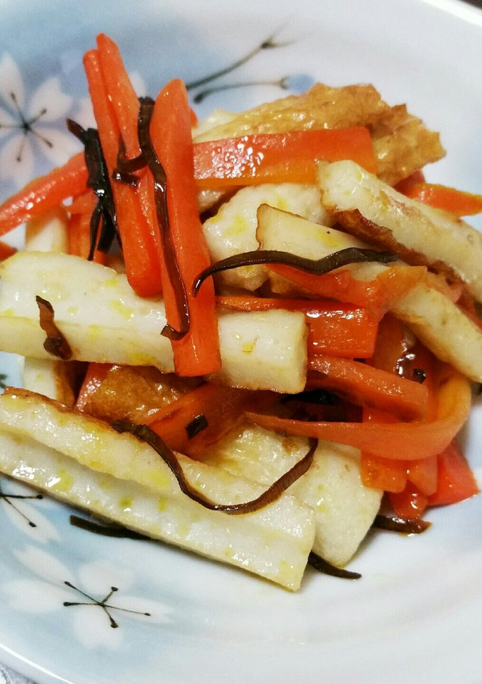 ちくわとにんじんの塩昆布炒め-レシピのメイン写真