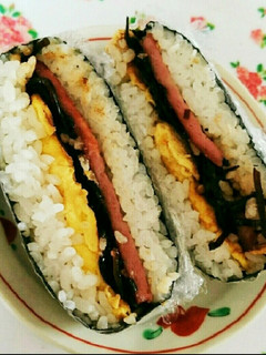 しそ昆布+ポーク玉子おにぎらず♥-レシピのメイン写真