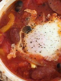 レンジでお手軽フラメンカエッグ-レシピのメイン写真