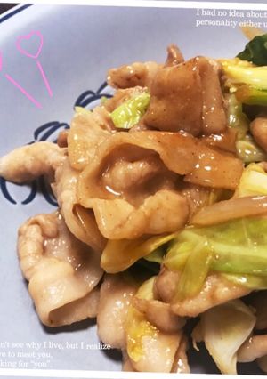簡単♡豚バラとキャベツの味噌炒め〜-レシピのメイン写真