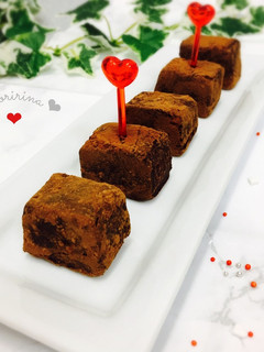 バレンタインに♡簡単♡とろける生チョコ♡-レシピのメイン写真