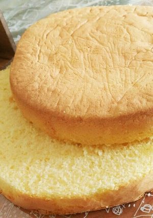 しっとりふわふわ簡単スポンジケーキ-レシピのメイン写真