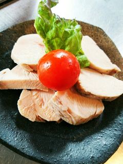 ヘルシー美味しい鶏ハム+スープ-レシピのメイン写真
