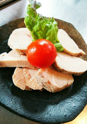 ヘルシー美味しい鶏ハム＋スープ-レシピのメイン写真