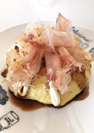 レンジで簡単！ふわふわお豆腐お好み焼き-レシピのメイン写真
