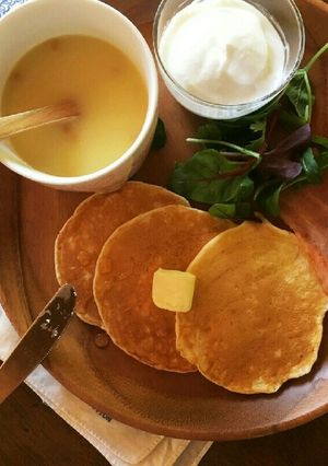 ＊今日の朝食も絶品パンケーキ＊-レシピのメイン写真