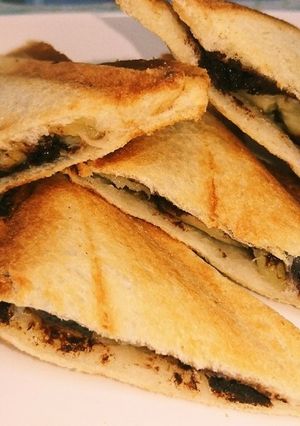 旨ウマ♪バナナとチョコのホットサンド-レシピのメイン写真