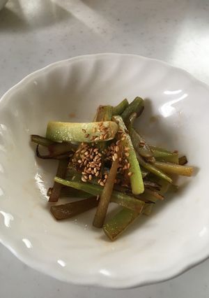 ブロッコリーの茎きんぴら-レシピのメイン写真