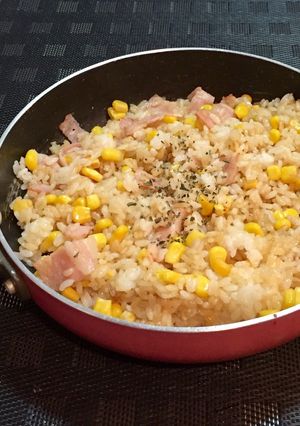 ペッパーランチ風ベーコンコーンチャーハン-レシピのメイン写真