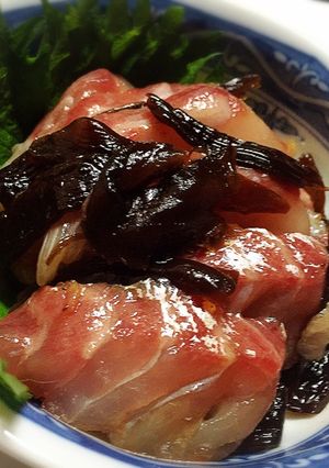 チヌ（黒鯛）のしいたけ昆布和え☆-レシピのメイン写真