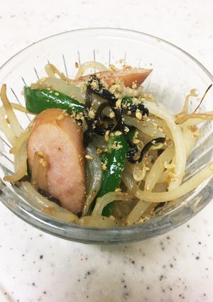 茹でない！もやしとピーマンのナムル風-レシピのメイン写真