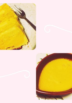 簡単濃厚かぼちゃプリン&ケーキ-レシピのメイン写真