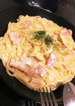 ジャガイモとベーコンの濃厚クリームパスタ-レシピのメイン写真
