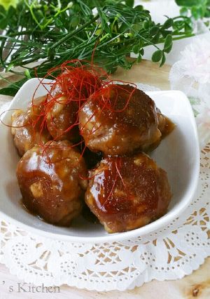やみつきの美味しさ♥照りうまっ蓮根ボール-レシピのメイン写真