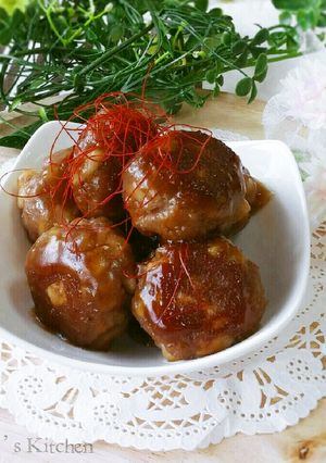 やみつきの美味しさ♥照りうまっ蓮根ボール-レシピのメイン写真