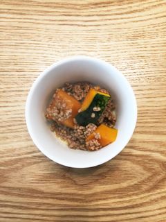 かぼちゃのそぼろ煮-レシピのメイン写真