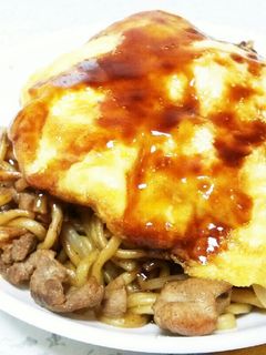 ふわふわ~♪オム焼きそば-レシピのメイン写真