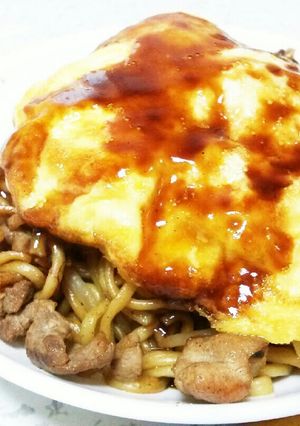 ふわふわ～♪オム焼きそば-レシピのメイン写真