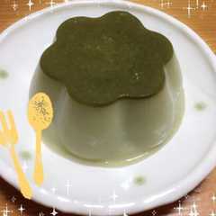 รูปของ 簡単☆ぷるぷる抹茶ミルクプリン
