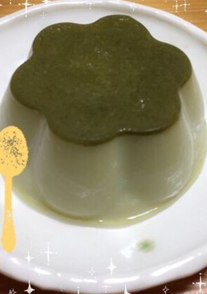 簡単☆ぷるぷる抹茶ミルクプリン-レシピのメイン写真
