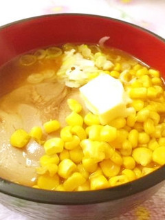 *私の懐かしい味噌バターコーンラーメン*-レシピのメイン写真
