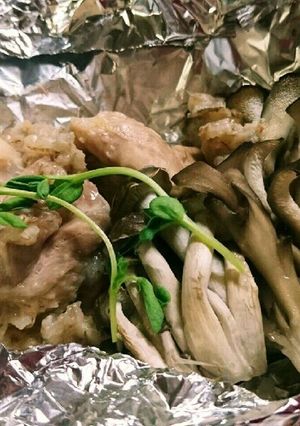 深島みそで鶏肉のホイル焼き-レシピのメイン写真