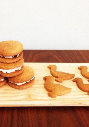 サクサクのサブレ風クッキーサンド♡-レシピのメイン写真
