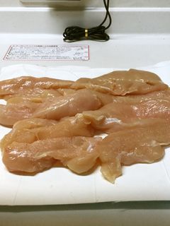 ささみの筋取り!簡単ですよ!-レシピのメイン写真
