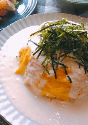 炊飯器で簡単＊明太子クリームオムライス-レシピのメイン写真