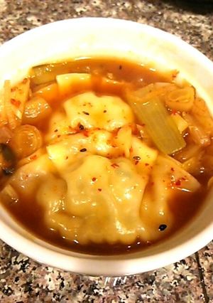 王将餃子のキムチとキャベツ煮込み-レシピのメイン写真