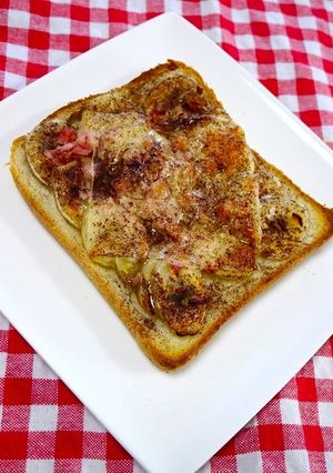 高血圧対策！バナナココアトースト-レシピのメイン写真
