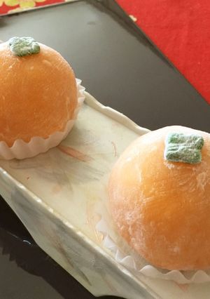 可愛いみかん大福-レシピのメイン写真