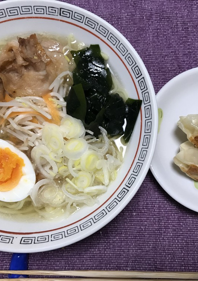 豚ばら肉で焼き豚風♪簡単塩ラーメン！-レシピのメイン写真