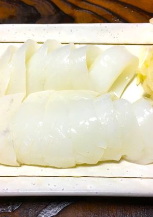 コウイカ（スミイカ）のお刺身（捌き方）-レシピのメイン写真