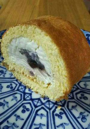 市販のあんこでロールケーキ-レシピのメイン写真