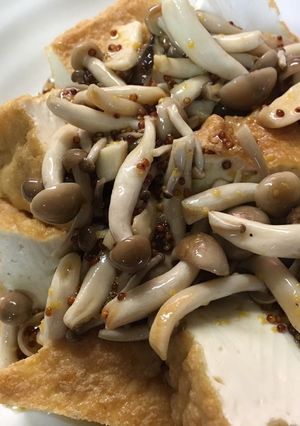 厚揚げとキノコのハニポンマスタード-レシピのメイン写真