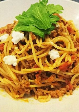 我が家のミートソーススパゲッティ-レシピのメイン写真