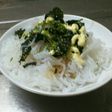 夜食は蒟蒻麺