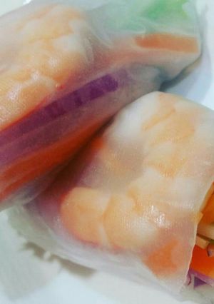 海老と水菜生春巻-レシピのメイン写真