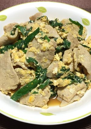 簡単!豚肉とニラ炒め!(^^)!-レシピのメイン写真