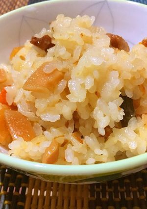 釜めしの素アレンジ★香ばしおこわ-レシピのメイン写真