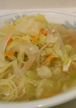 キャベツ1/4個どーんとラーメン！-レシピのメイン写真