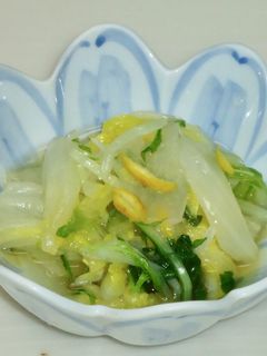 水菜と白菜の柚子びたし-レシピのメイン写真