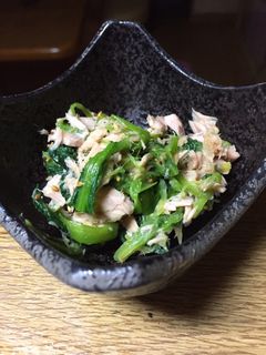 小松菜とツナの生姜醤油和え-レシピのメイン写真